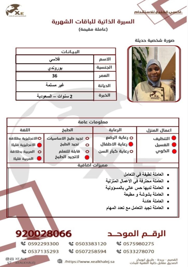 أشكال شغالات بوروندي