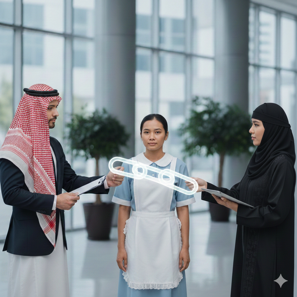 كيفية نقل كفالة عاملة منزلية من فرد إلى فرد عبر أبشر ومساند